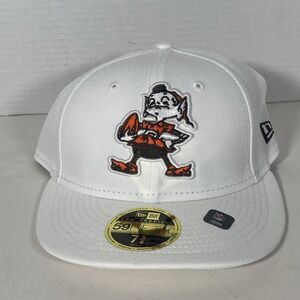 Cleveland Browns Hat‎ Cap New Era 7 5/8 Fitted 59Fifty Brownie Elf Low Profile